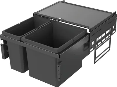 Produktbild von VS ENVI Space Abfalltrennsystem KB 600 mm 1 x 29/1 x 16 Liter Lava