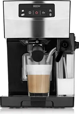 Produktbild von BEEM ESPRESSO-CLASSICO II Espresso-Siebträgermaschine 15 bar Milchtank einstellbarer Milchschaum Thermoblock-System Tassenwärmer Tamper-Kombilöffel
