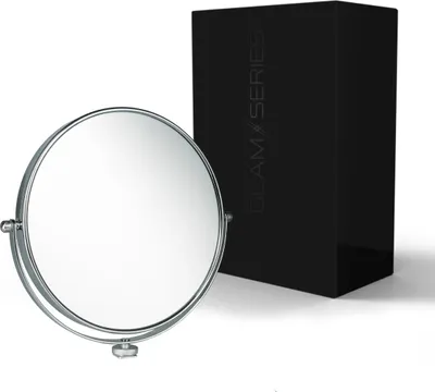 Obrázek produktu pro Zrcátko GlamSeries GlamLuminater, zrcátko pro make-up 360° rotace pro přídavné rameno, kosmetické zrcátko s dvojnásobným zvětšením pro světlo LED