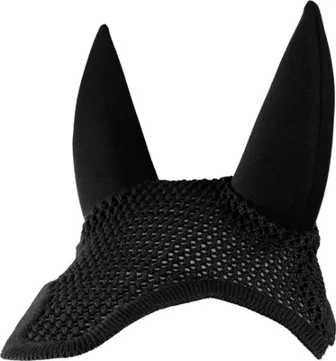 Produktbild von EQuest Fliegenohr Soundless - Fliegenhaube für Pferde, schwarz