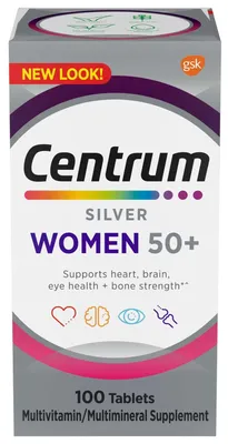 Produktbild von Centrum Silver Frauen 50+ Multivitamin, 100 Tabletten