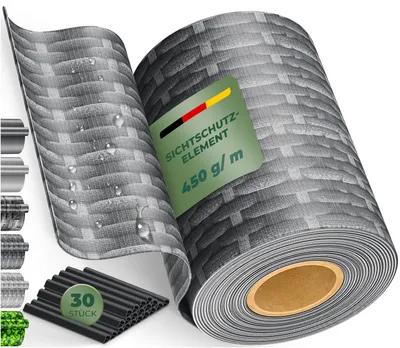 Produktbild von KESSER® PVC Sichtschutzstreifen Sichtschutz Rolle Doppelstabmatten Zaun Blickdicht | Wetterfest und Windschutz | Zaunfolie Sichtschutz Garten Gartenzaun
