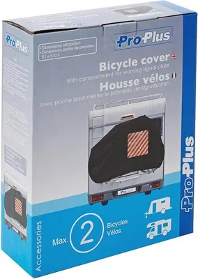 Produktbild von Famanu Fahrradschutzhaube mit Einschubfach und Warnschildhalterung
