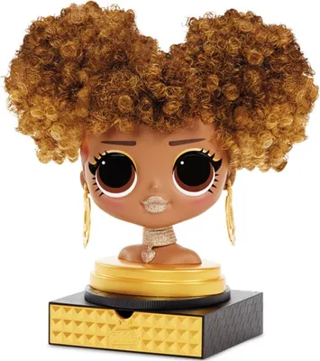 Obrázek produktu pro L.O.L. Surprise! OMG Styling Head- AA- Royal Bee, Sada pro styling vlasů pro panenky, 4 rok/roky
