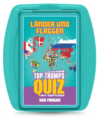 Produktbild von Top Trumps Quiz - Länder und Flaggen Quizspiel Gesellschaftsspiel Wissensspiel
