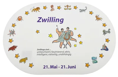 Obrázok produktu pre Podložka, znamenie zverokruhu Gemini