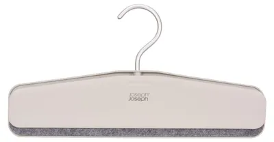 Immagine prodotto di Set di 2 appendini per gonne e pantaloni Orderly™, design compatto in materiale ecru, antiscivolo e resistente, ideale per organizzare il guardaroba e risparmiare spazio.
