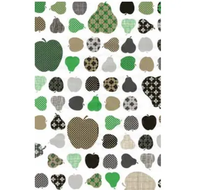 Produktbild von Klebefolie - Möbelfolie Äpfel und Birnen grün -  45 cm x 200 cm