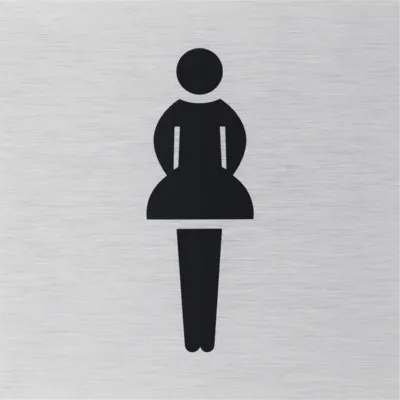 Produktbild von Klebeschild WC Damen" 80x80 mm"