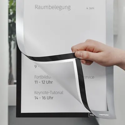 Produktbild von Magnetrahmen selbstklebend A4 silber