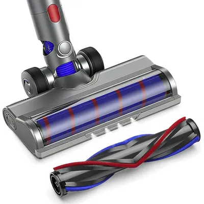 Ersatzbürste kompatibel mit Dyson V7–V15, 2 Rollen, 4 LEDs
