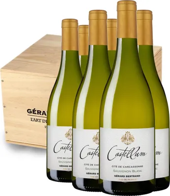 Produktbild von Castellum Sauvignon Blanc 2023 75cl Caisse Bois 6 Bouteilles