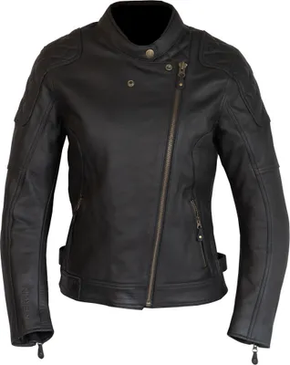 Produktbild von Merlin Bristol D3O Cafe Damen Motorrad Lederjacke, schwarz, S