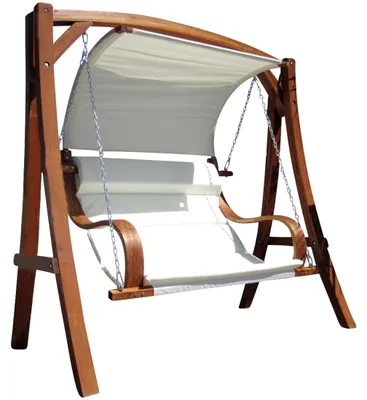 Produktbild von Design Hollywoodschaukel MERU HM101 aus Holz Lärche inkl. Abdeckung von AS-S