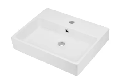 Immagine prodotto di Temisto bianco - Lavabo in Vetroceramica da appoggio - 50x40 cm (CDT_6U4S)