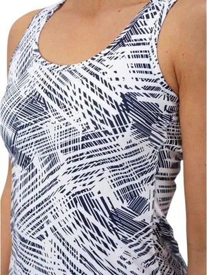Produktbild von Fila Damen Sporttop Jolie aus 100% Polyester in Weiß-Blau