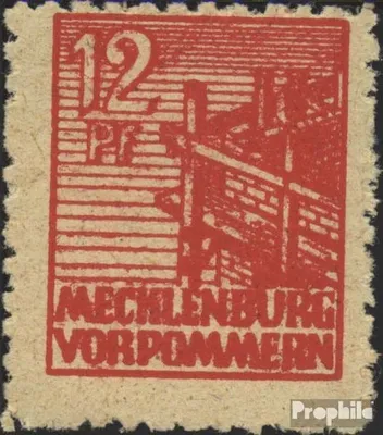 Produktbild von Briefmarken Sowjetische Zone (All.Bes.) 1945 Mi 36y mit Falz Abschiedsserie