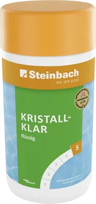 Produktbild von Steinbach Poolpflege Kristallklar Algezid 1 L, Aktivsauerstoff