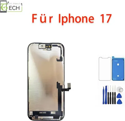 Produktbild von Für iPhone 17 LCD Display (incell) Touchscreen Bildschirm Schutzglas Werkzeuge