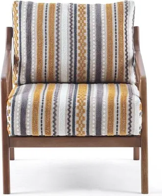 Zdjęcie produktu dla Nowoczesna 1-osobowa sofa z tkaniny i poduszkami do salonu
