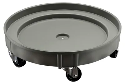 Produktbild von Fassroller bis 400 kg, robuster Transportroller Ø 60 cm, Fasswagen mit Lenkrollen, Transporthilfe mit Rollen, Schwerlast Rollbrett für Fässer