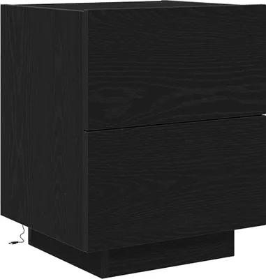 Zdjęcie produktu dla vidaXL Stolik nocny o wyglądzie czarnego dębu 45 x 40 x 55 cm materiał drewnopochodny