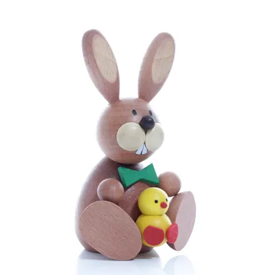 Produktbild von Osterartikel Osterhase mit Küken HxB 11x7cm NEU