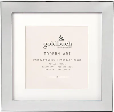 Zdjęcie produktu dla Goldbuch 960110, Ramka na pojedyncze zdjęcie, Metal, Srebrny, Stół, 10 x 10 cm, Prostokątny
