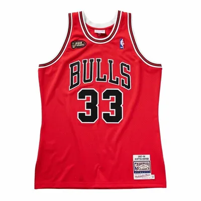 Obrázek produktu pro Basketbalový dres Jersey Mitchell & Ness Chicago Bulls #33 Scottie Pippen Authentic Road Finals Jersey red - S