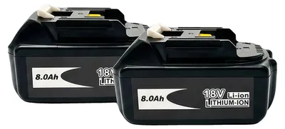 Produktbild von Wiederaufladbare Batterie, 8000mAh Kapazität, Universalladegerät für Elektrowerkzeuge, 2STK, 18V-c