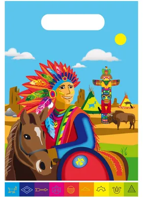 Zdjęcie produktu dla Folat BV Indians rozdał torby, 8...
