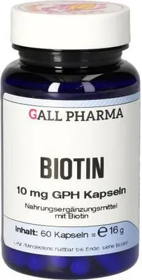 Immagine prodotto di GALL PHARMA Biotina 10 mg GPH Capsule, 60 Capsule