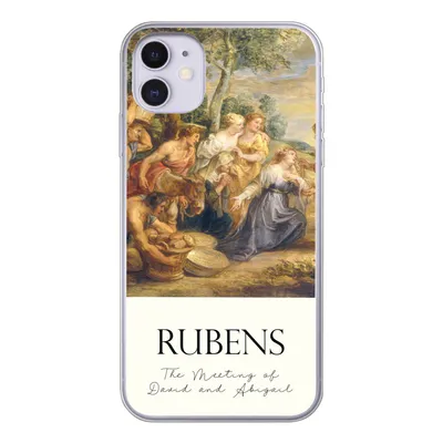 Produktbild von MuchoWow® Handyhülle Schutzhülle Hülle für iPhone 11 Rubens - Kunst - Die Begegnung von David und Abigail Silikon Softcase Handy Hülle - Handytasche