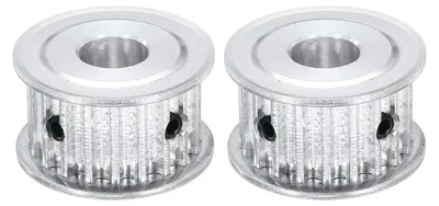 2 Alu-Synchronriemenscheiben 20T, Bohrung 10mm, Teilung 5mm