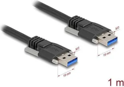 Image de DELOCK USB-A 5 Gbps Kabel St<St mit Schraubenabstand 19 mm
