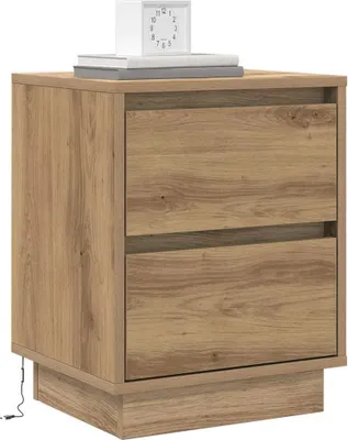Immagine prodotto di vidaXL Comodino in rovere artigianale 39 x 34,5 x 50 cm Materiale a base di legno