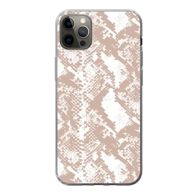 Produktbild von MuchoWow® Handyhülle Schutzhülle Hülle für iPhone 12 Pro Max Schlangendruck - Formen - Pastell Silikon Softcase Handy Hülle - Hartschale