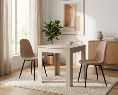 Immagine prodotto di finori Tavolo da pranzo Oslo 81A velluto 80x76,5x80 cm