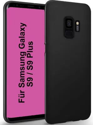 Produktbild von Samsung Galaxy S9 Silikon Schutzhülle Case Handyhülle Tasche Back Cover Matt Dünn Schwarz