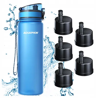Obrázek produktu pro Filtrační láhev AQUAPHOR CITY 800 ml modrá + 5 kartuší