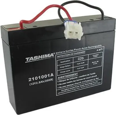 Image de Batterie Motoculture Adaptable 12v, 2,8a Acide/plomb étanche Sans-entretien Avec Connectique Pour Tondeuse Autoportée Mc Culloch