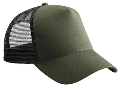Immagine prodotto di Beechfield - Cappellino trucker snapback per uomo/donna unisex FK1457 (taglia unica) (oliva/nero)