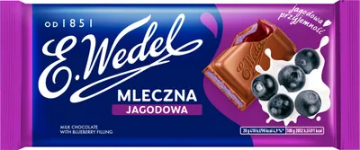 Obrázek produktu pro Wedel Czekolada mleczna Jagodowa 100 g