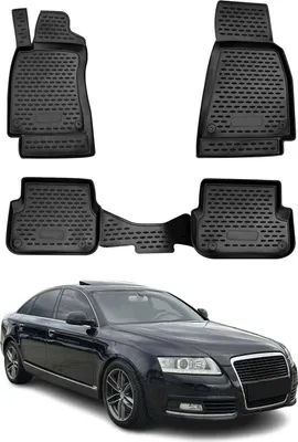 Obrázek produktu pro 2008-2011 Audi A6 Limousine Allroad Avant Fußmatten Gummi Schwarz 4 tlg