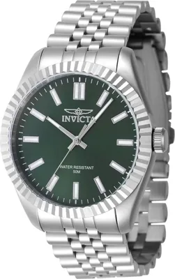 Obrázek produktu pro Invicta Specialty 47480 Pánské Hodinky - Quartz Hnutí - Nerezová Ocel se Zeleným Ciferníkem - 43 mm