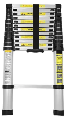 Productafbeelding van 3.2M Aluminium Telescopische Ladder met Antislip