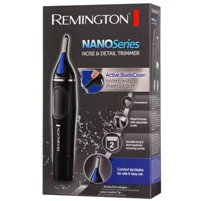 Zdjęcie produktu dla Remington NE3870, Ucho, Brew, Nos, 1 mm, 5 mm, Czarny, Niebieski, Bateria, Wbudowana bateria