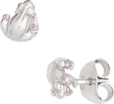 Produktbild von Ohrringe Ohrstecker Frosch Fröschchen 925 Silber rhodiniert Kinder