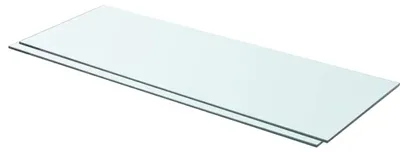Produktbild von vidaXL Regalböden 2 Stk. Glas Transparent 80x30 cm