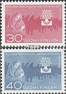 Produktbild von Briefmarken Finnland 1960 Mi 517-518 (kompl.Ausg.) gestempelt Weltflüchtlingsj.